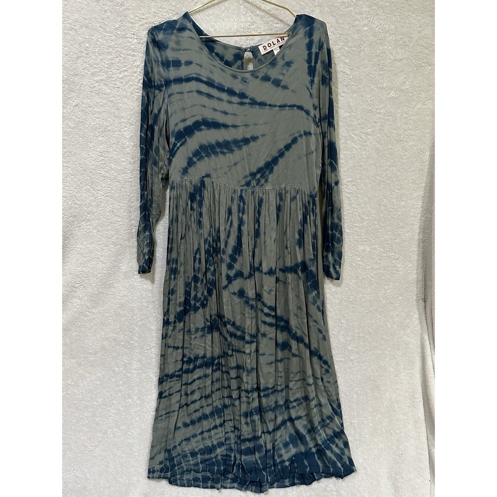 Anthropologie Dolan Left Coast Eliska Tie-Dye Size Small Maxi Dress Green Blue